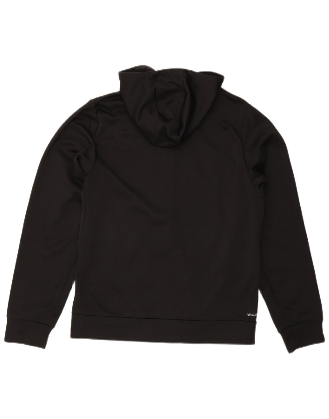 NEW BALANCE Suéter con capucha y cremallera para hombre Poliéster negro mediano