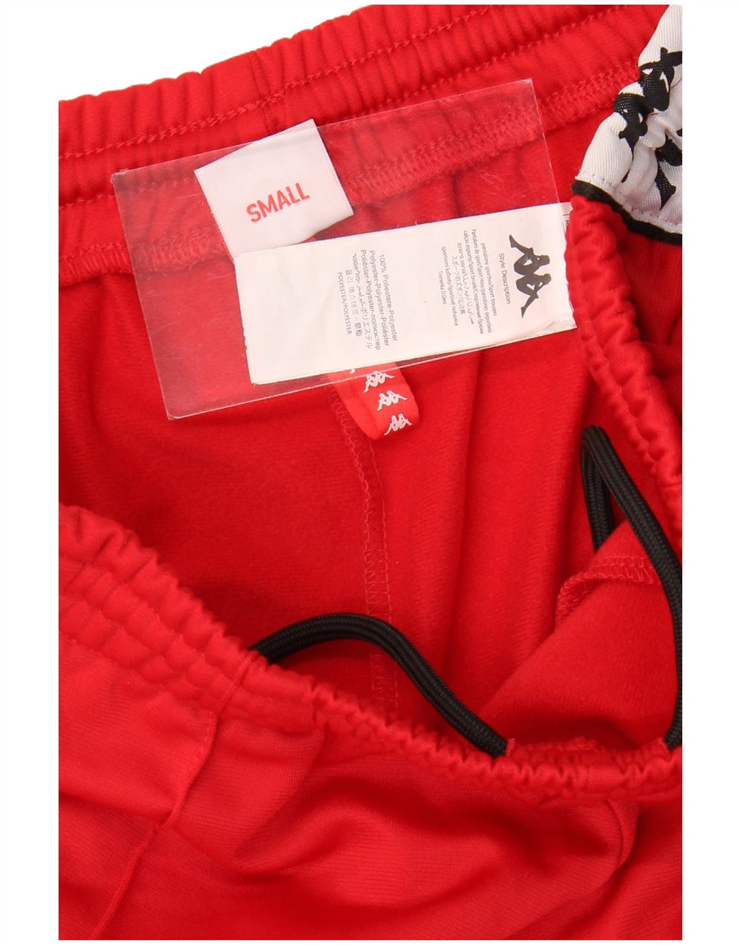 Kappa Hombre Pantalones De Chándal Gráfico Small Rojo Colorblock Poliéster