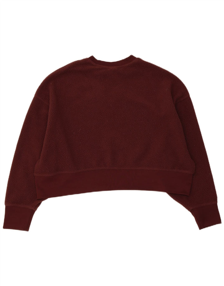 Nike - Jersey de forro polar para mujer, talla pequeña, color marrón, poliéster
