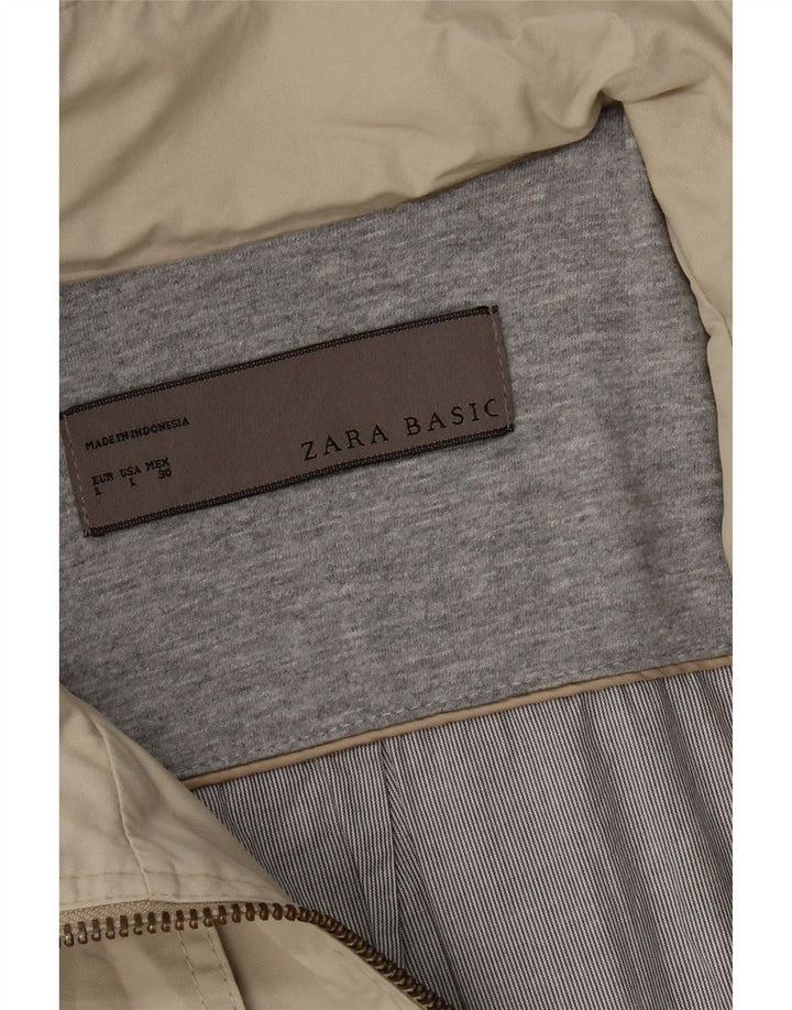 Zara Mujer Chaqueta Bomber UK 40 Grande Beige