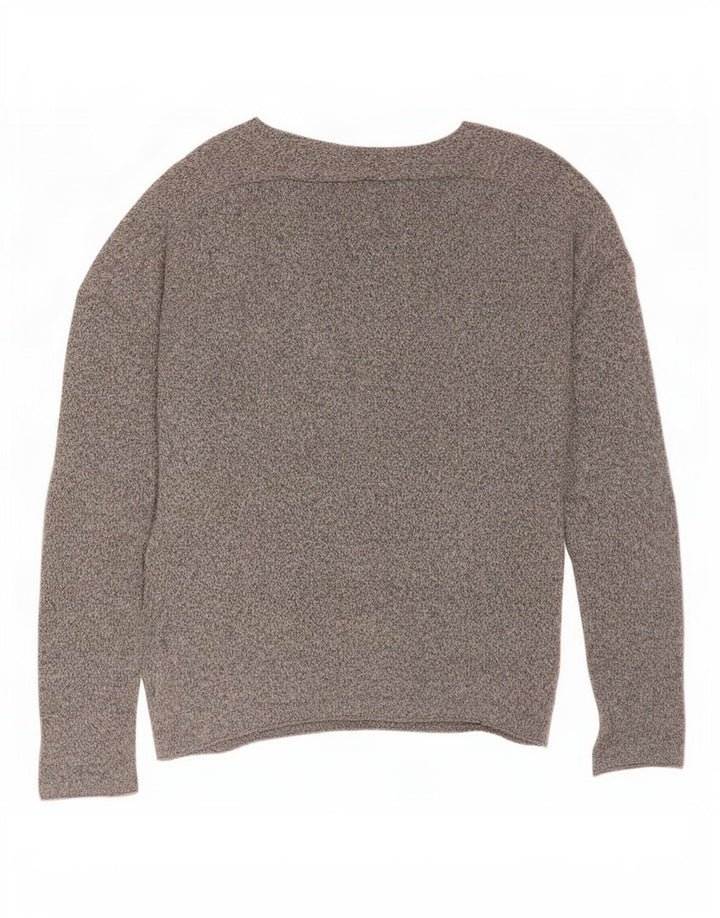Zara Hombre Jersey De Cuello Redondo Jersey De Algodón Moteado Gris Pequeño