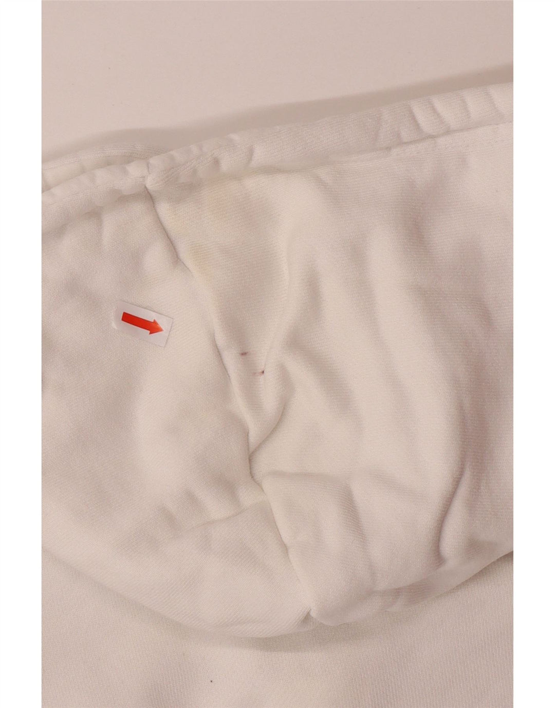 ADIDAS Jersey con capucha y gráfico corto para mujer Reino Unido 8 Pequeño Algodón blanco