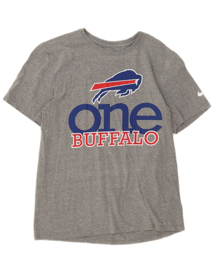 Camiseta Nike Buffalo Bills con gráfico para hombre, parte superior gris medio moteada