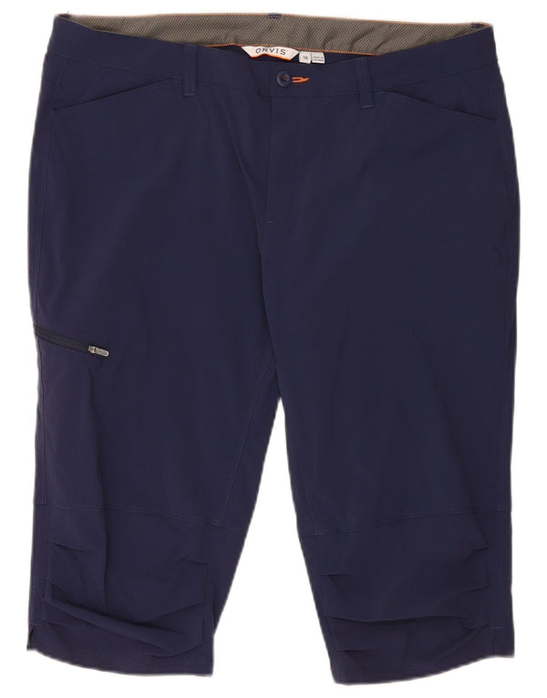 Pantalones cortos tipo cargo Orvis para mujer UK 40 Large W36 Nylon azul marino
