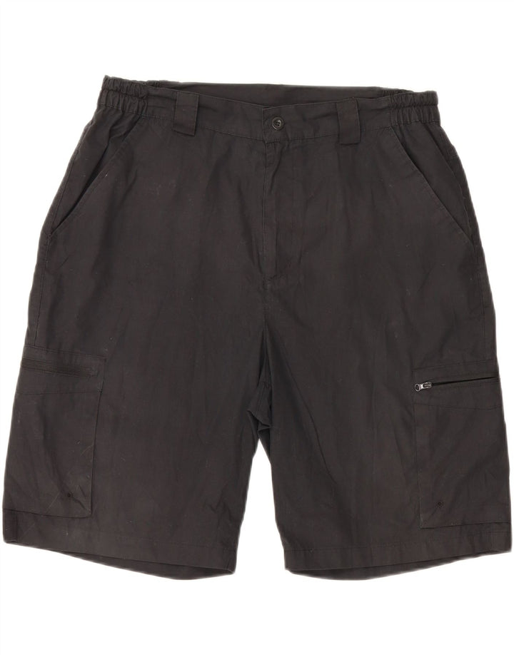 Pantalones cortos tipo cargo para hombre Mountain Warehouse W36 Poliéster negro grande