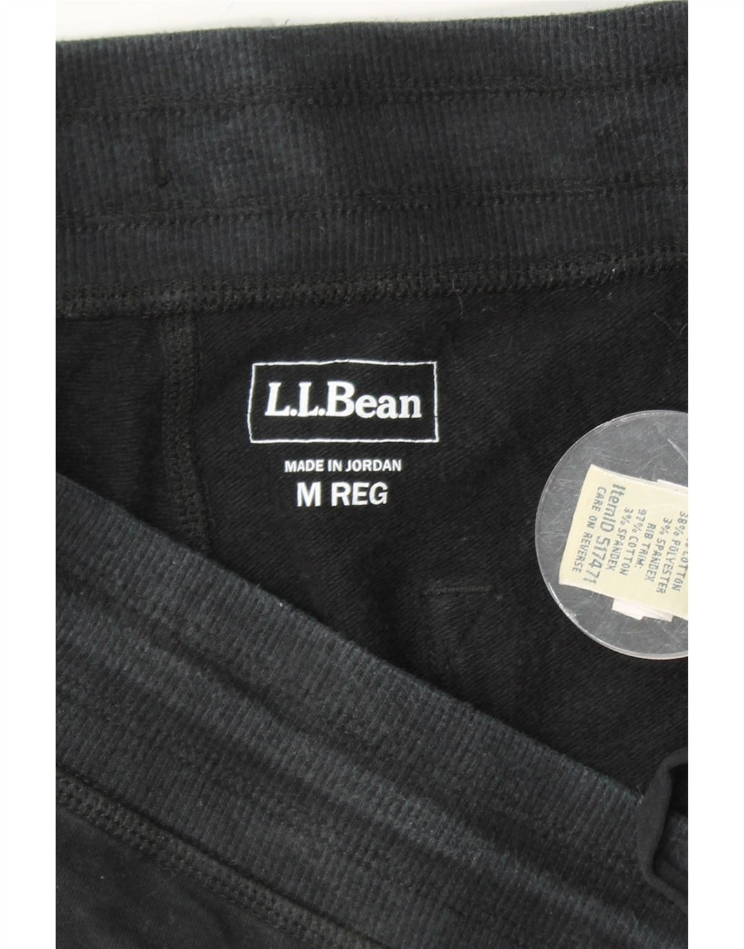 L.L.BEAN Pantalones de Chándal para Mujer Joggers UK 44 Mediano Negro Algodón