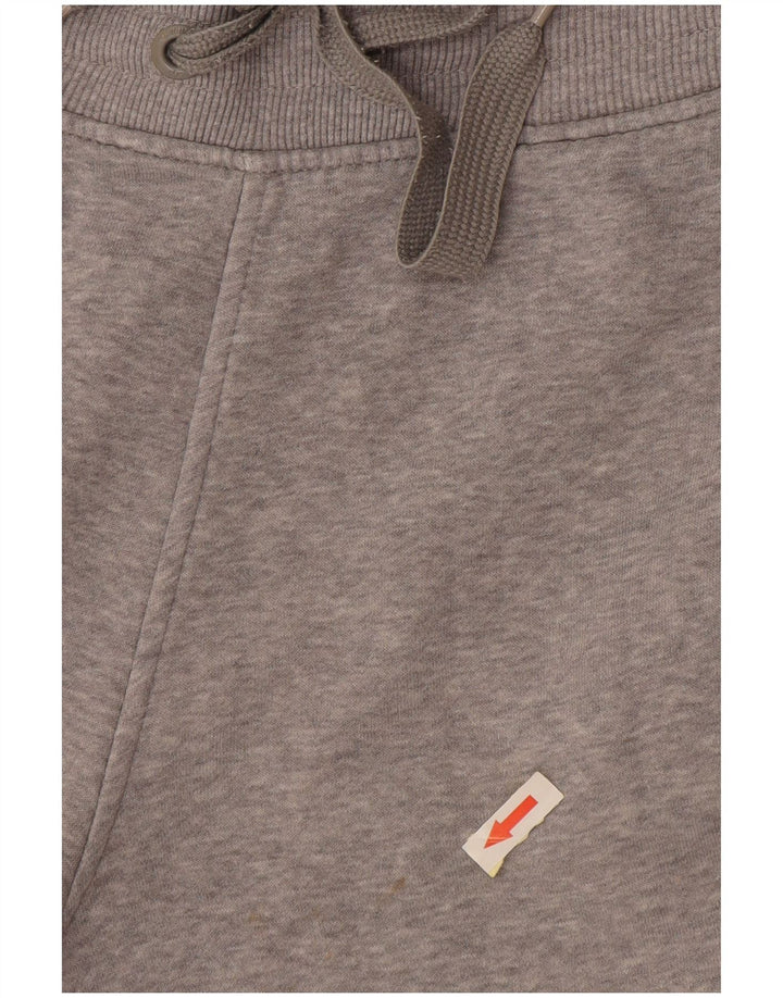 Pantalones cortos deportivos Adidas para hombre de algodón moteado gris medio
