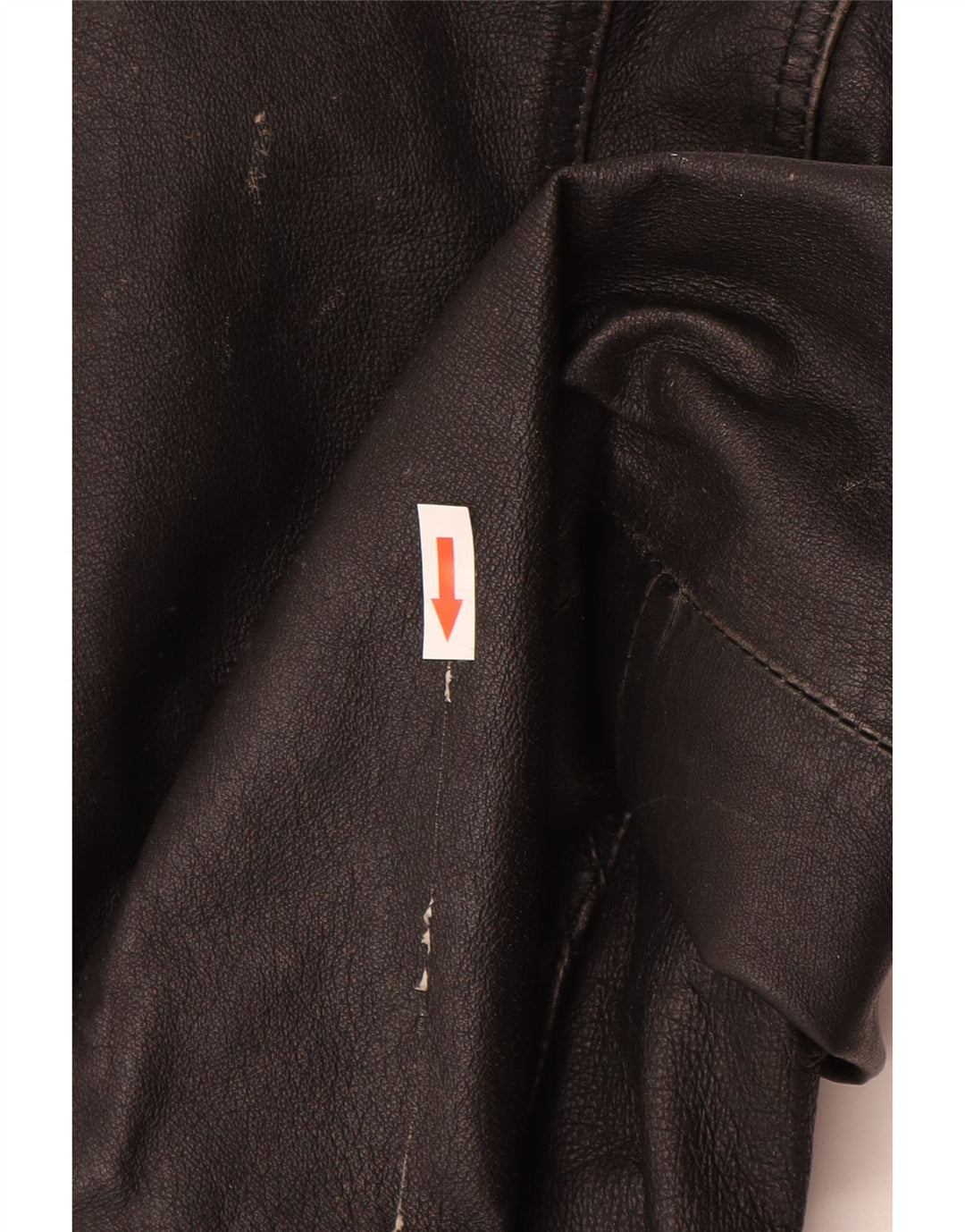 Vintage mujer chaqueta de cuero Reino Unido 10 pequeño cuero negro