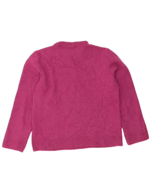 Zara Womens Turtle Neck Jumper Sweater UK 12 Medium Pink