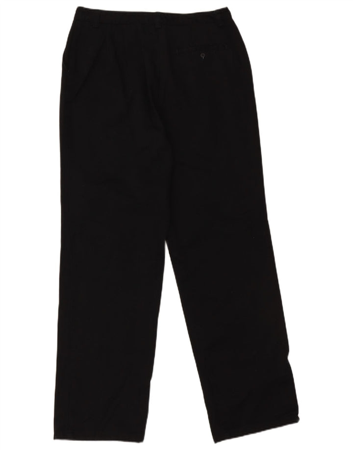 EDDIE BAUER Pantalón chino recto para mujer EU 40 Medium W30 L30 Negro