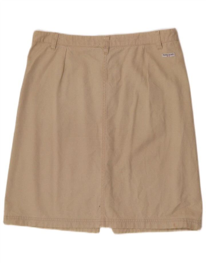 Murphy & Nye Falda Recta Mujer W30 Algodón Beige Medio