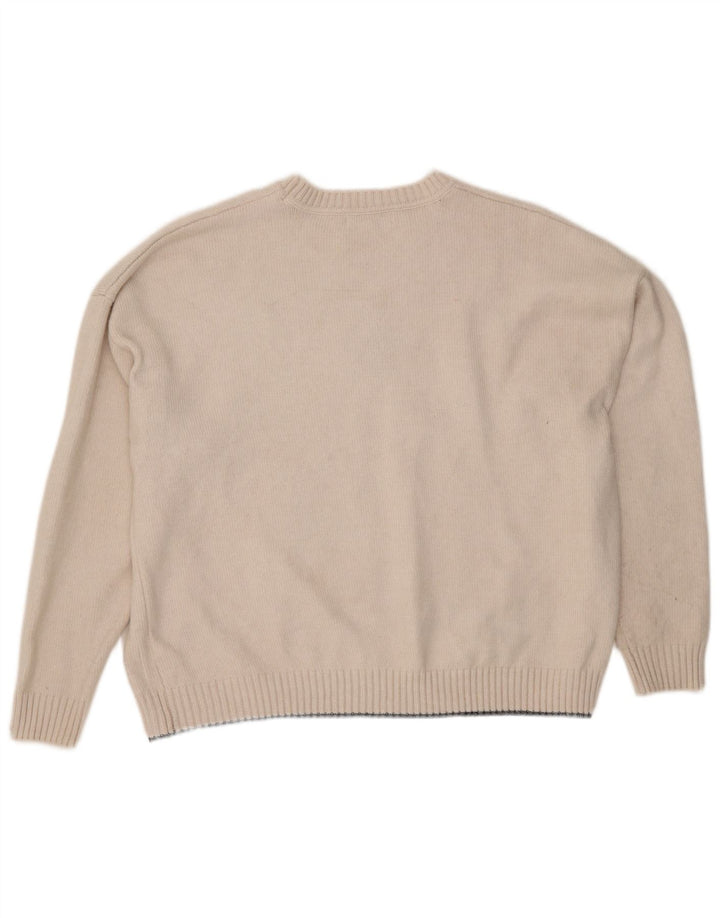 Marks & Spencer Suéter con Cuello Redondo y Estampado Abstracto para Mujer UK 40 XL B