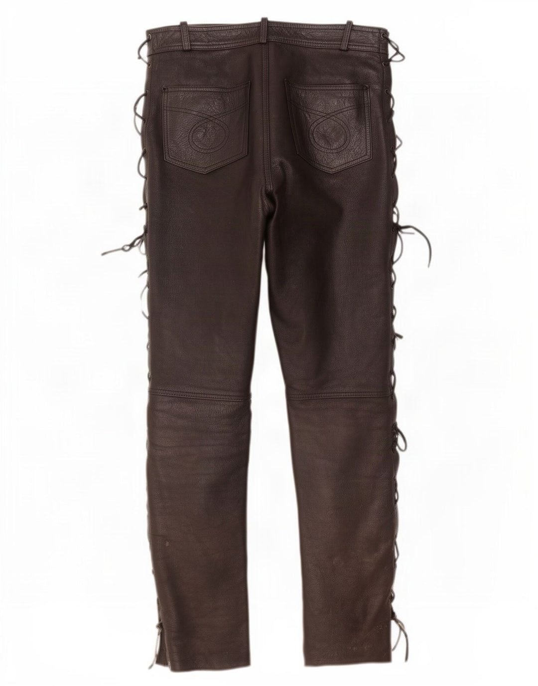 Modeka Pantalones de cuero delgados para hombre XL W34 L33 Negro