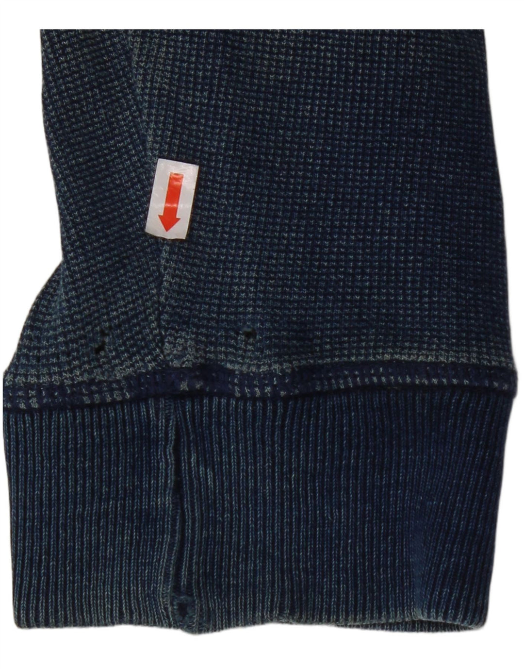 FAT FACE Suéter con capucha y cremallera para hombre Algodón azul marino mediano