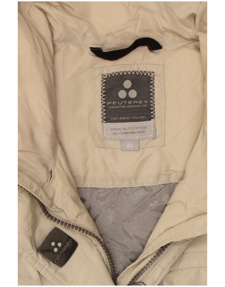 PEUTEREY Chaqueta acolchada para mujer IT 46 Large Off White Poliamida