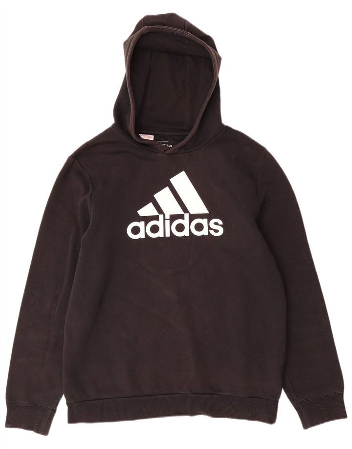 ADIDAS Sudadera con capucha gráfica para niños 15-16 años XL Algodón negro
