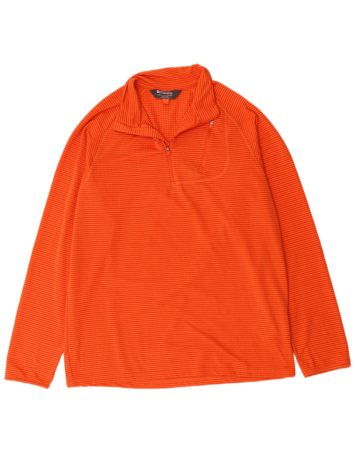 Top de chándal tipo jersey para hombre de Mountain Warehouse, talla grande, a rayas naranjas