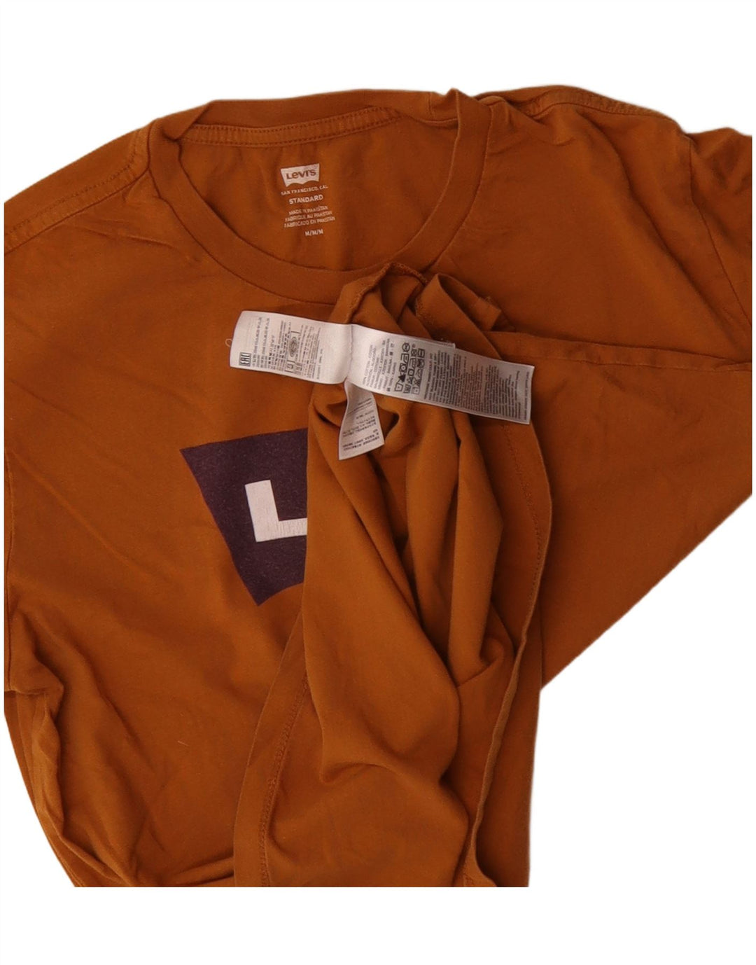 Levi's Camiseta gráfica de ajuste estándar para hombre Top de algodón marrón medio