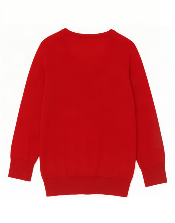 Gap Suéter tipo cárdigan de manga 3/4 para mujer UK 10 Small Red