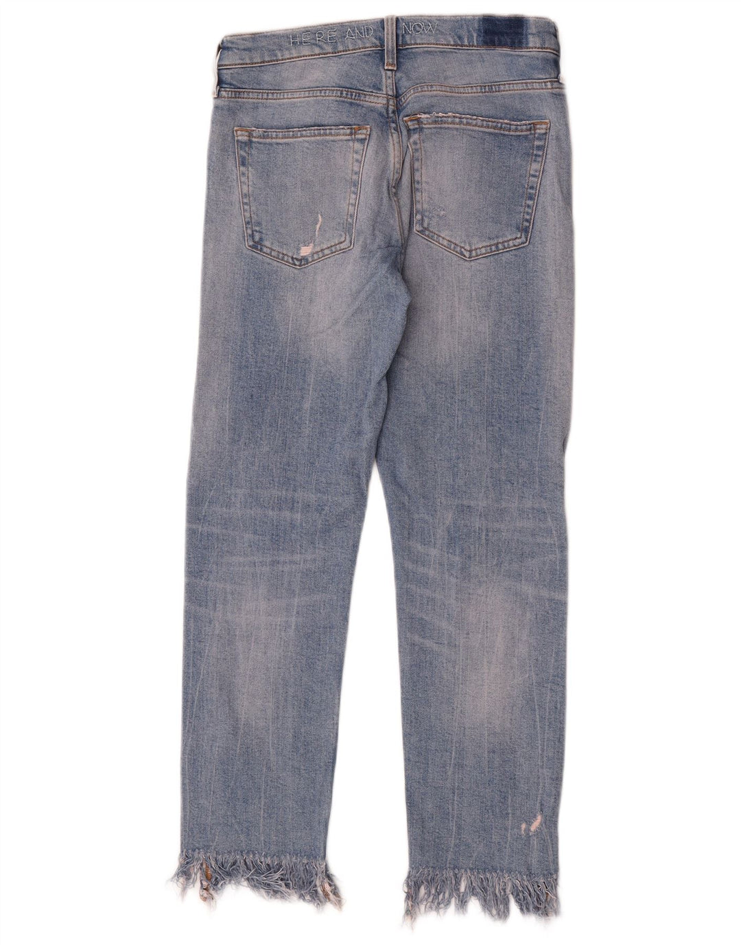 Zara Vaqueros ajustados desgastados para mujer EU 34 2XS W24 L26 Azul