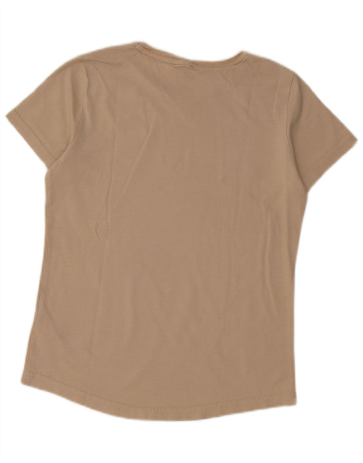 PUMA Camiseta para mujer Top UK 10 Small Beige Cotton
