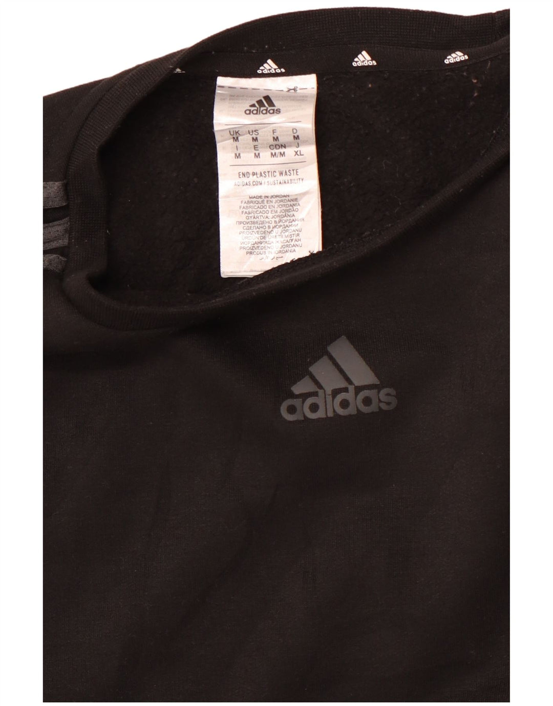Sudadera ADIDAS Hombre Jumper Medium Negro Poliéster