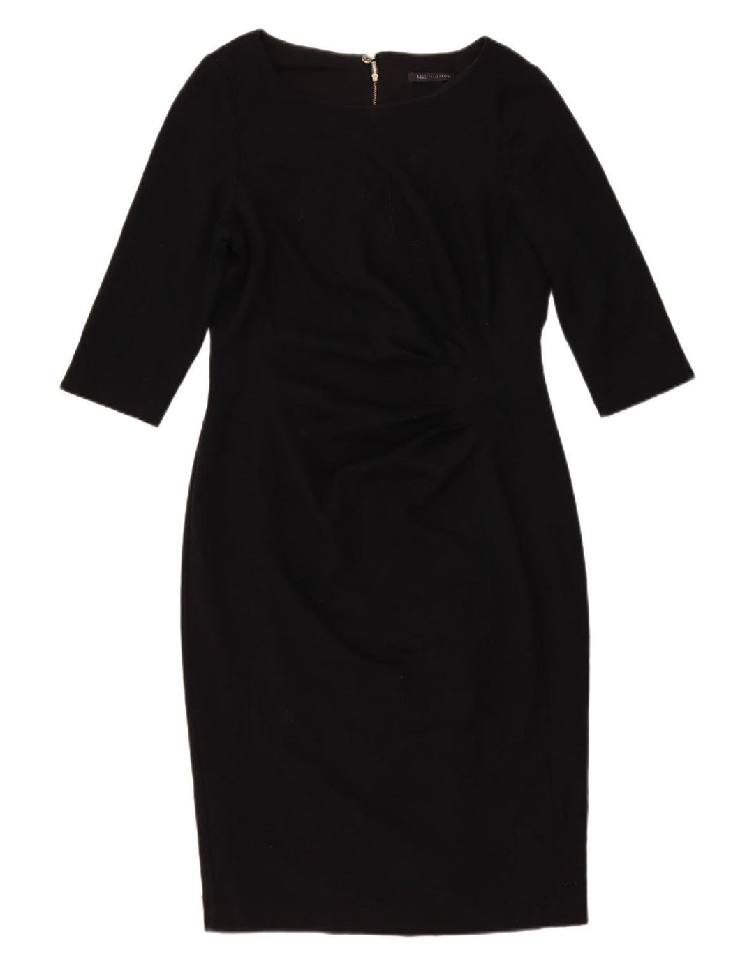 Marks & Spencer Vestido tubo de manga 3/4 para mujer UK 46 Grande Poliéster negro