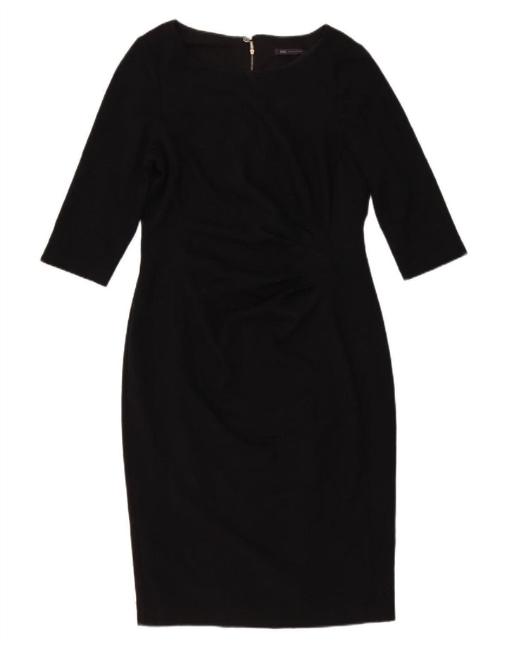 Marks & Spencer Vestido tubo de manga 3/4 para mujer UK 46 Grande Poliéster negro