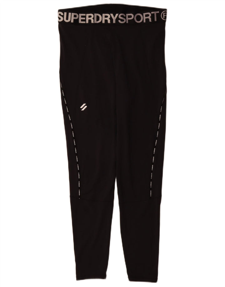 Superdry Leggings Gráficos Para Mujer ES 40 XL Poliéster Negro