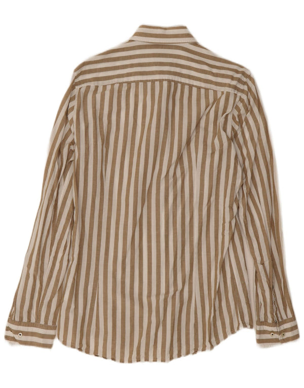 Camisa Joop Slim Fit para hombre Talla 15 3/4 40 Algodón a rayas beige medio