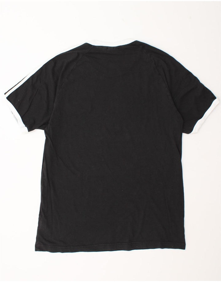 Adidas - Camiseta para hombre, talla grande, algodón negro