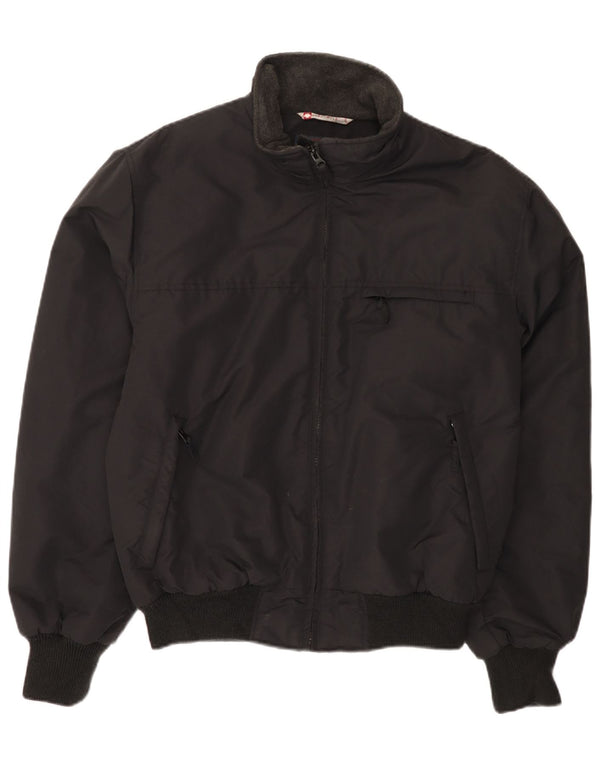 Canadiens Chaqueta Bomber para Hombre UK 42 XL Nylon Negro