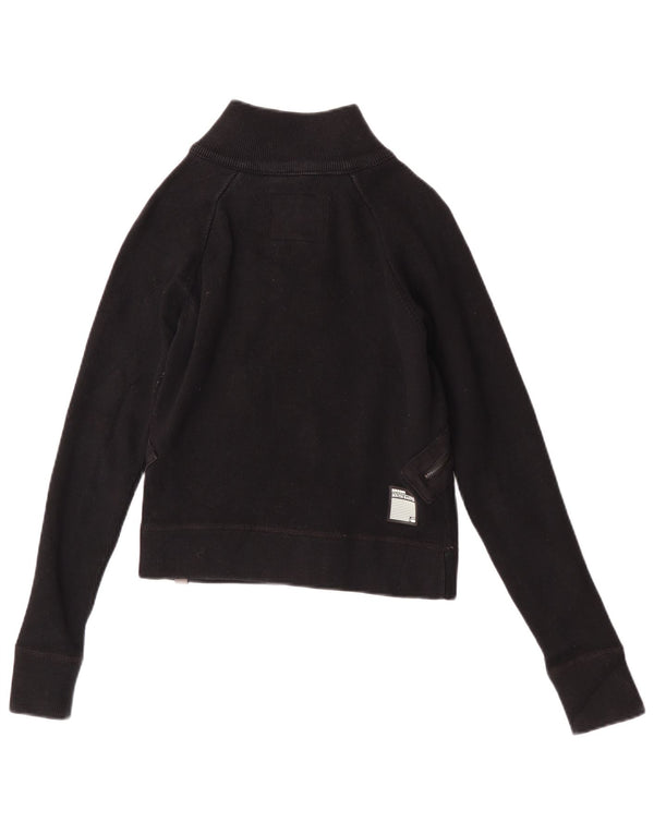 G-Star Chaqueta Bomber Corta para Mujer UK 40 Mediana Algodón Negro