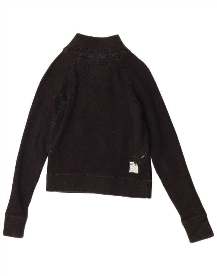 G-Star Chaqueta Bomber Corta para Mujer UK 40 Mediana Algodón Negro