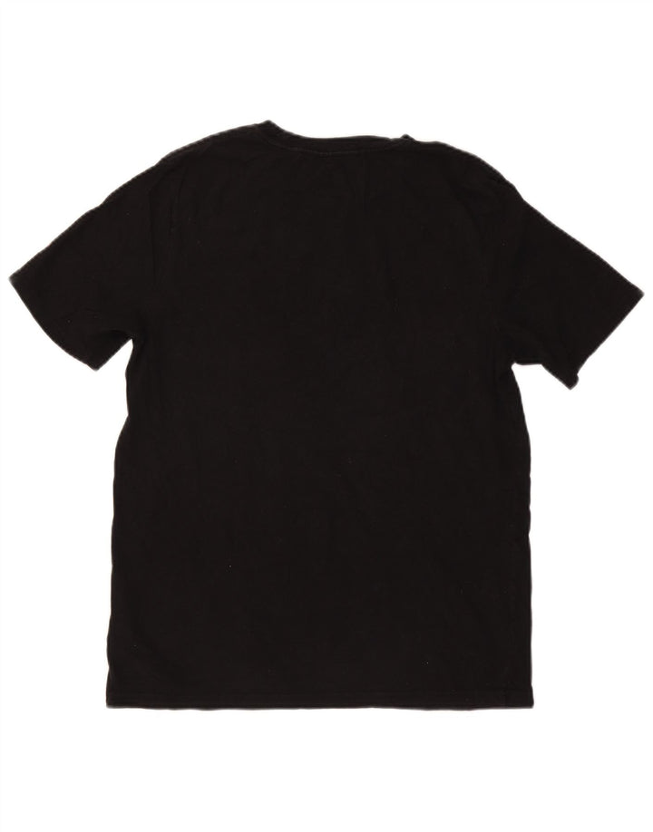 PUMA Camiseta gráfica para hombre Top mediano de algodón negro