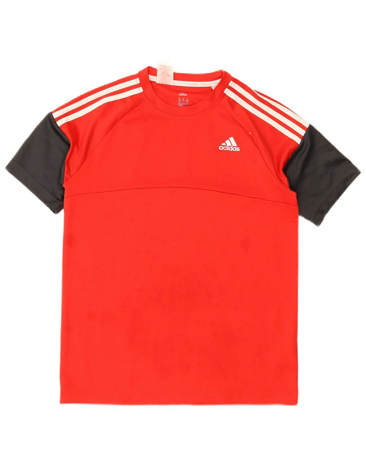 Adidas Camiseta regular para niño 15-16 años Rojo Colorblock Poliéster