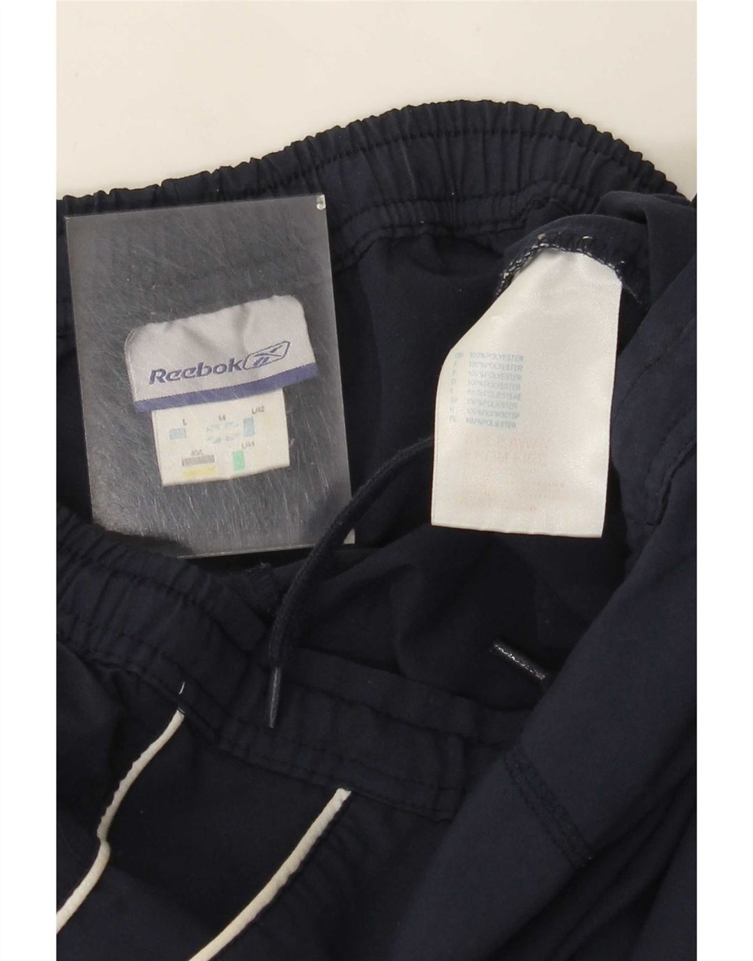 Reebok Bermudas deportivas para mujer, talla 40, talla grande, poliéster, color azul marino