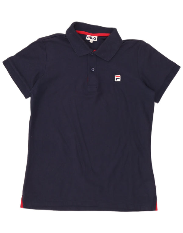 FILA Polo para hombre IT 48 Small Azul marino Algodón