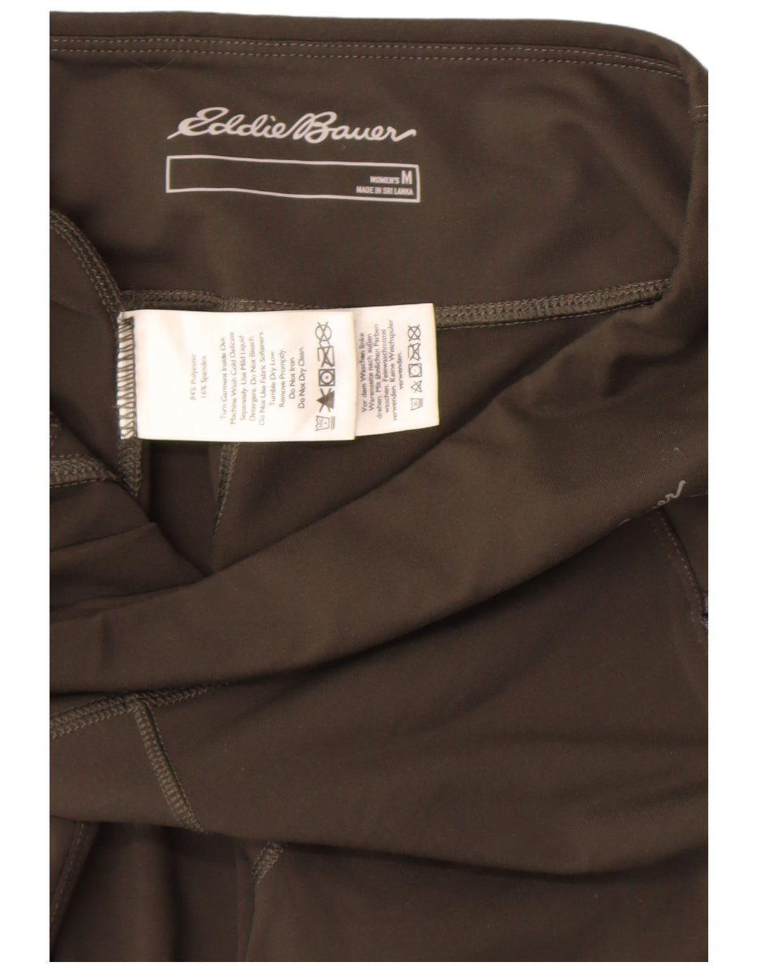 Eddie Bauer Leggings Capri para Mujer UK 12 Poliéster Verde Medio