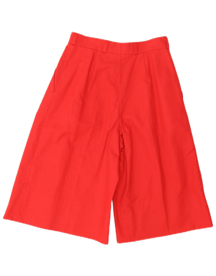 Bermudas con pinzas VINTAGE para mujer W26 L14 Rojo