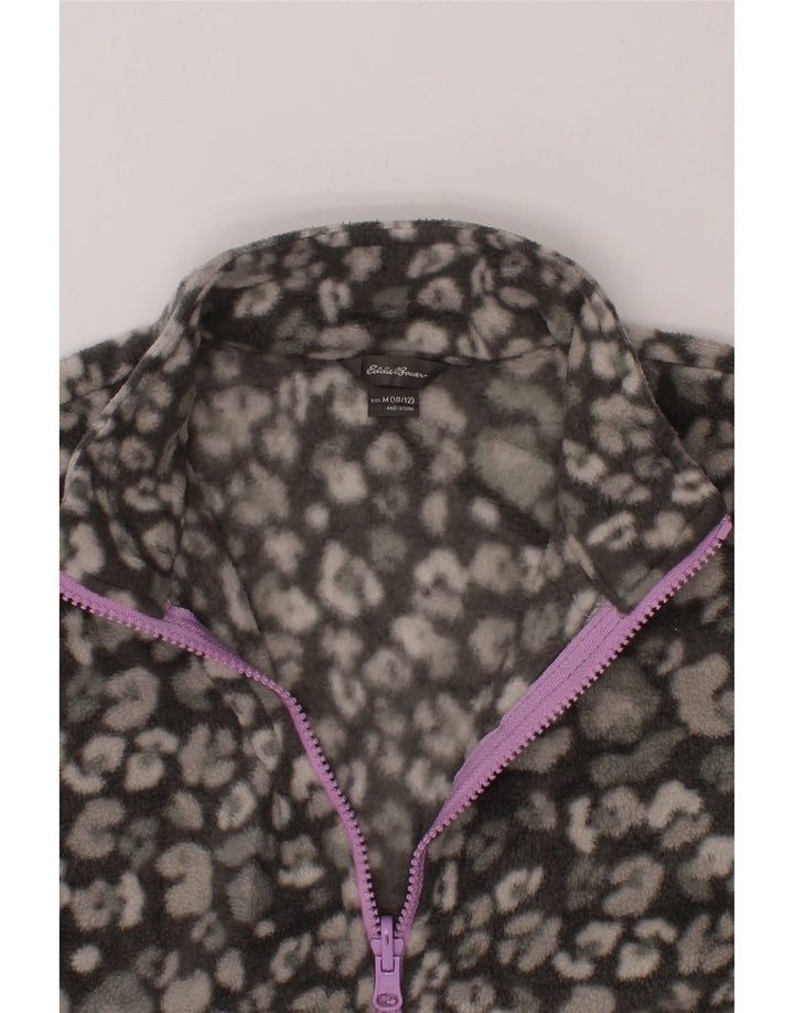 EDDIE BAUER Girls Fleece Jacket 10-11 Years Medium  Grey Modern Vintage Eddie Bauer and Second-Hand Eddie Bauer from Messina Hembry 