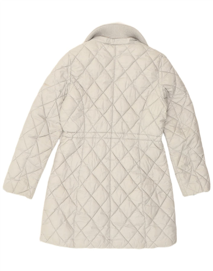 Guess Abrigo acolchado para mujer UK 44 Poliéster blanco mediano