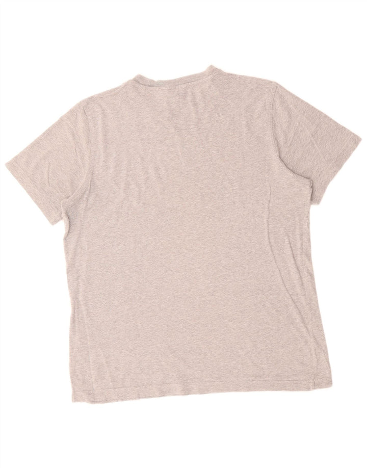 ADIDAS Camiseta gráfica para hombre Top Algodón gris medio