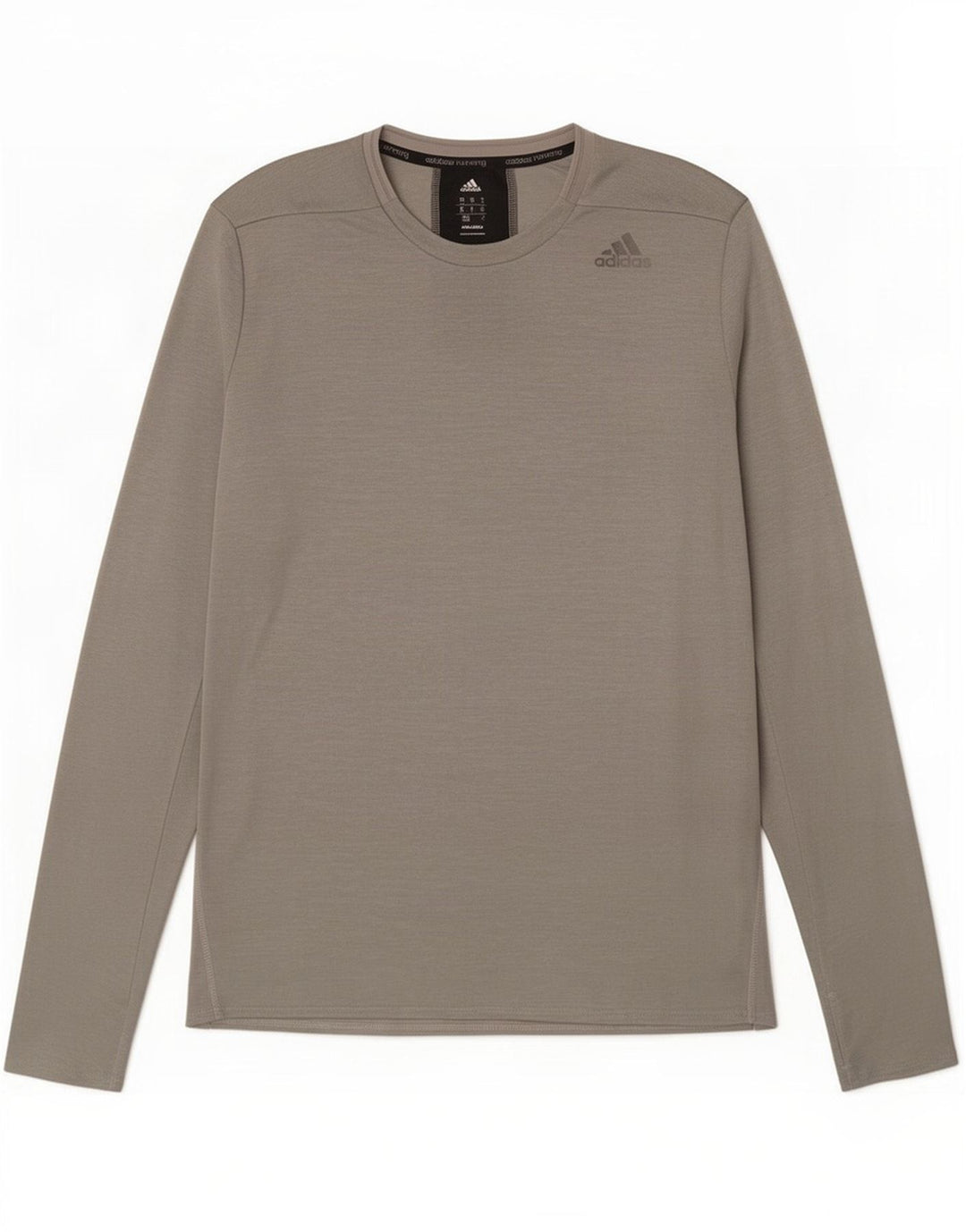 Adidas Hombre Supernova Top Manga Larga Gris Medio Moteado