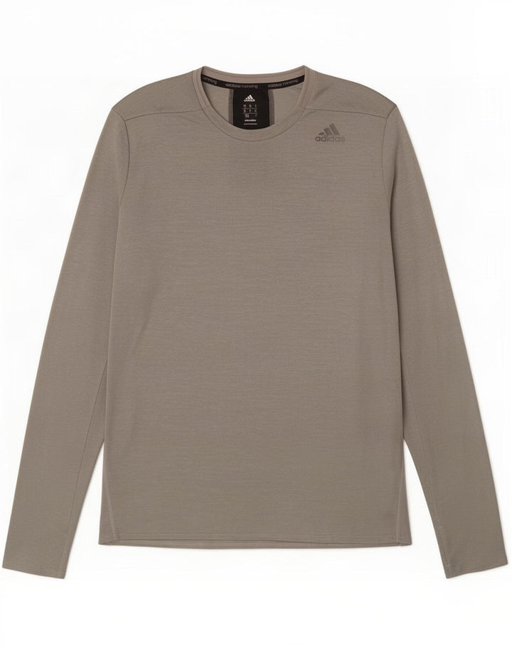 Adidas Hombre Supernova Top Manga Larga Gris Medio Moteado