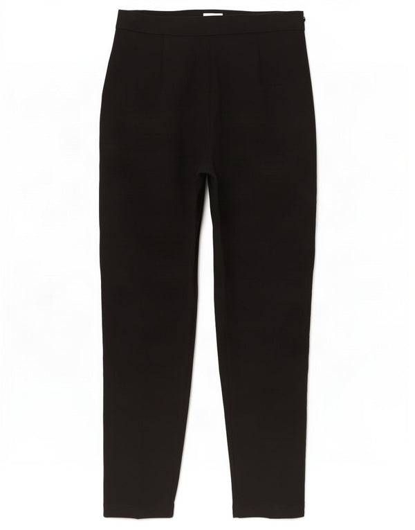 Luisa Spagnoli Pantalones casuales delgados para mujer IT 40 Small W28 L27 Negro