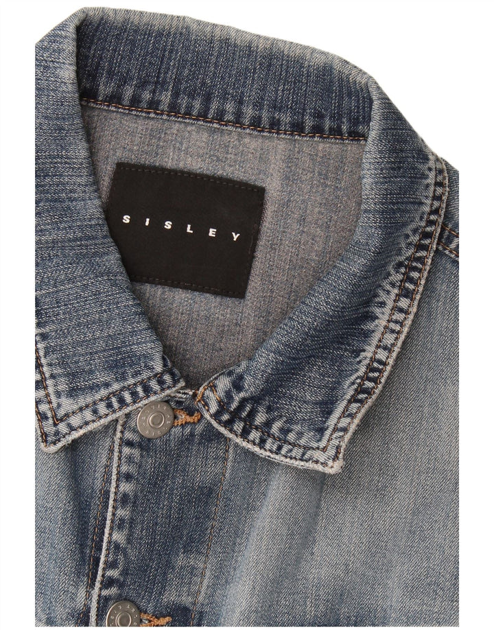 Sisley Chaqueta vaquera para hombre UK 36 Small Azul