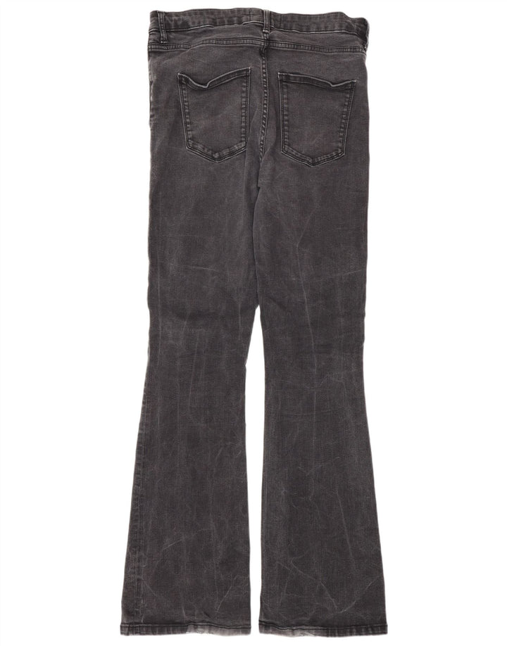 Zara Vaqueros Acampanados Mujer EU 44 XL W34 L34 Gris