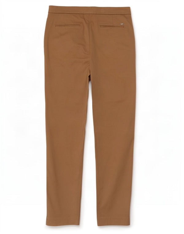 Tommy Hilfiger Pantalones chinos delgados para mujer US 6 Medium W30 L30 Algodón beige