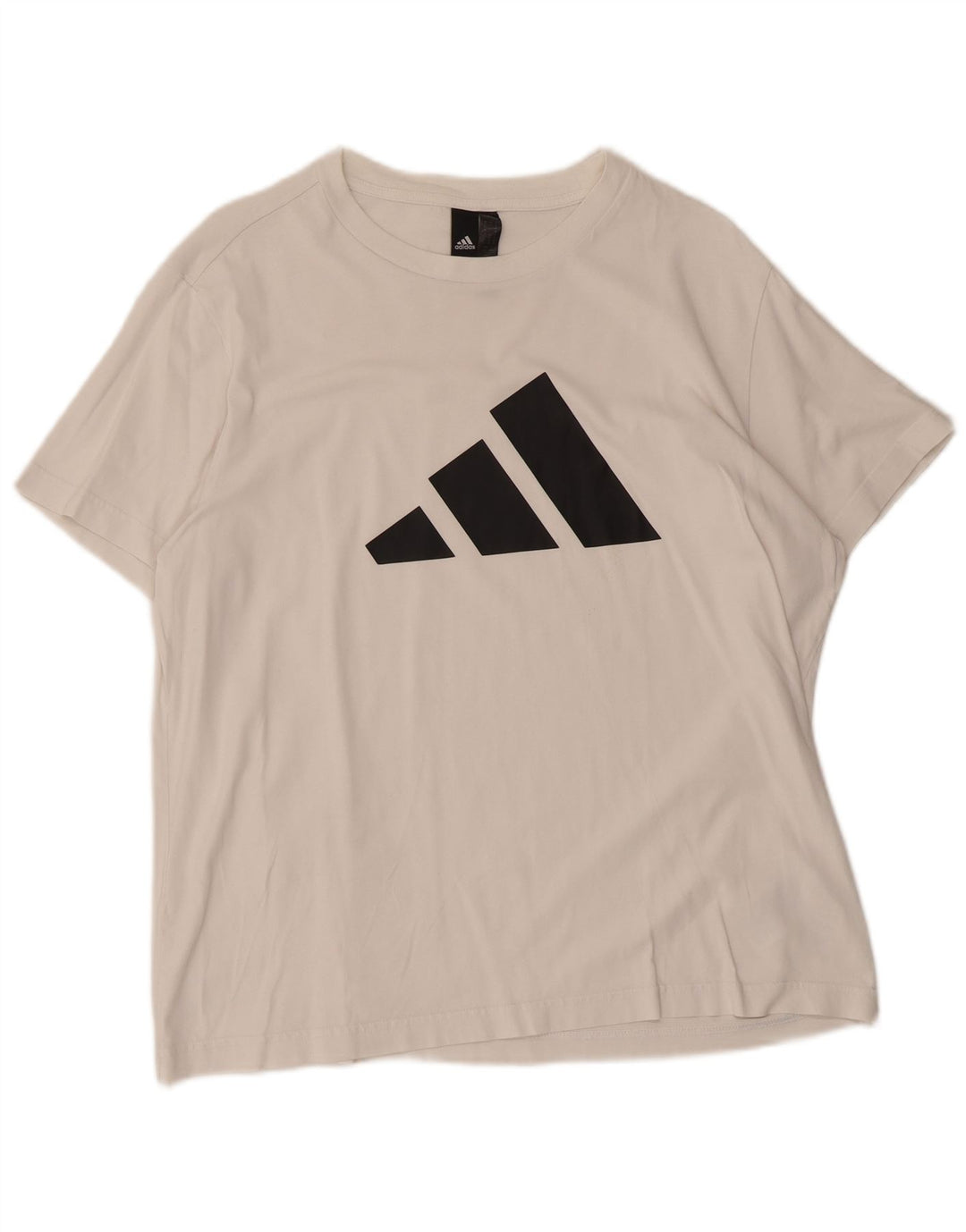 ADIDAS Camiseta gráfica para mujer Top UK 16/18 Grande Blanco Algodón
